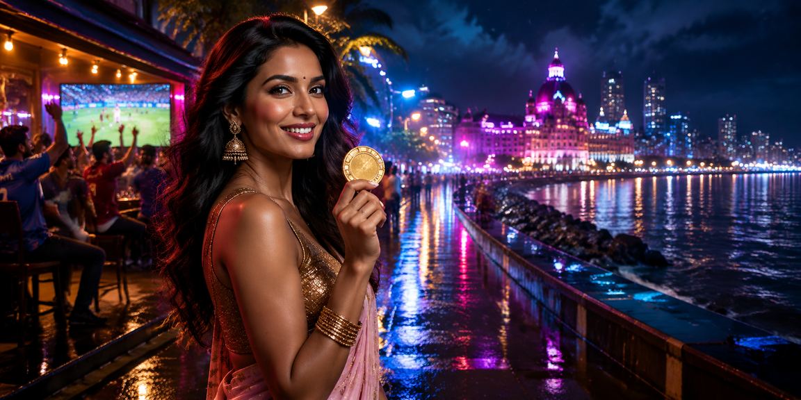 Mumbai neon lights representing secure online transactions